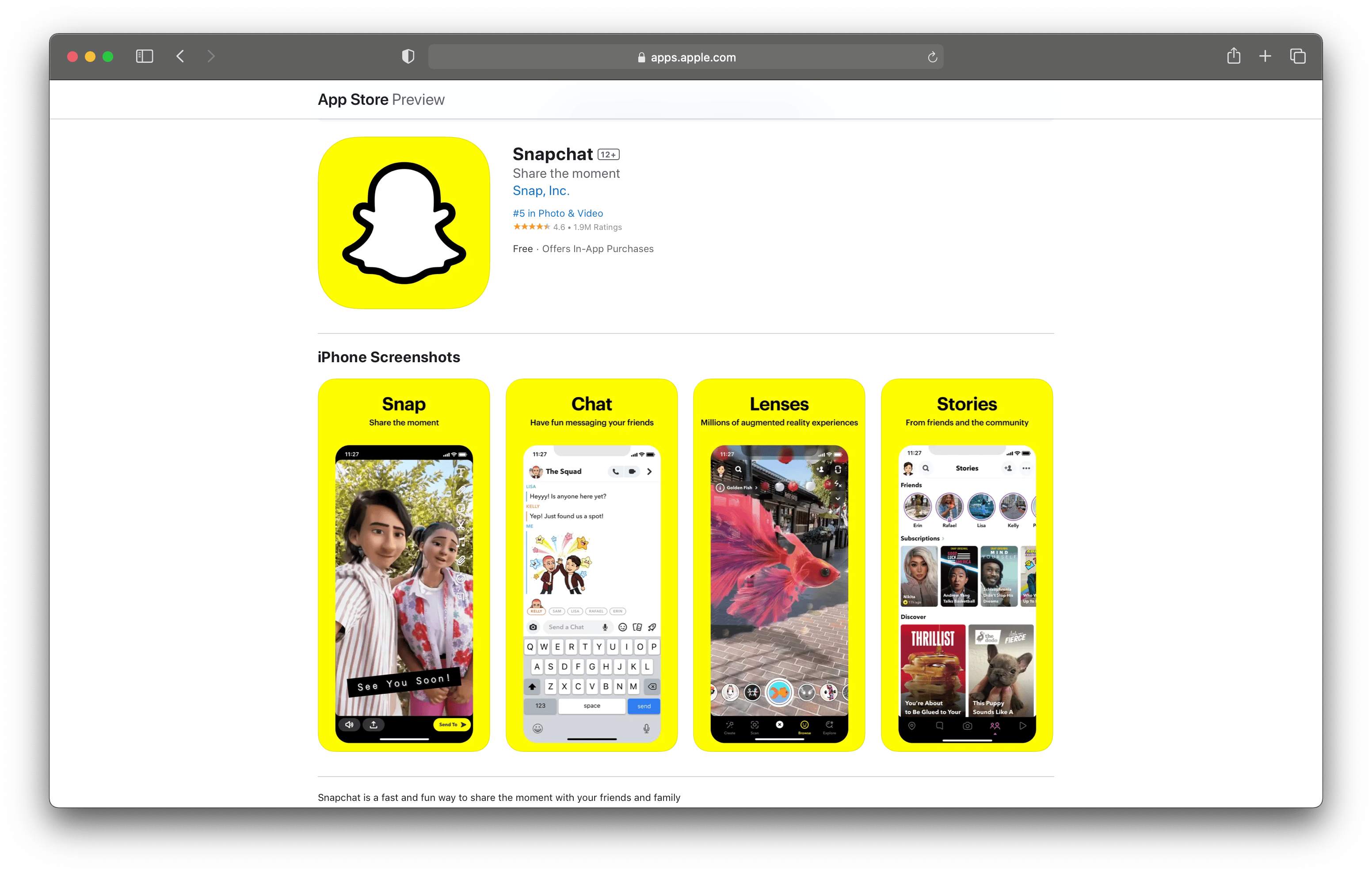 Best face swap apps: Snapchat